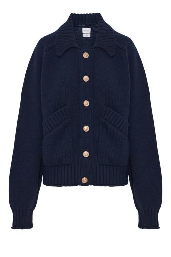 Ribbed cashmere cardigan 