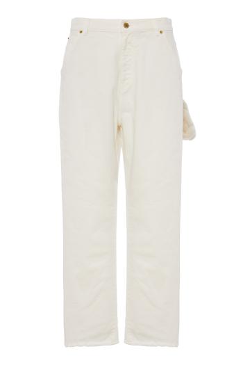 Lisa chain-detailed loose denim jeans 