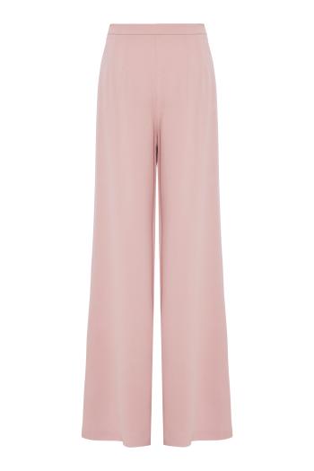 Crepe wide-leg pants 