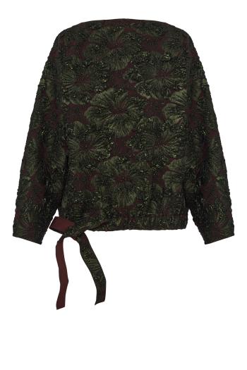 Lamé cloqué top 