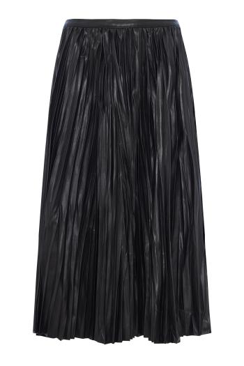Whiete label - Rosalyn pleated faux-leather midi skirt 