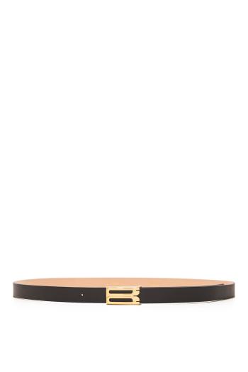 Frame B micro leather belt 