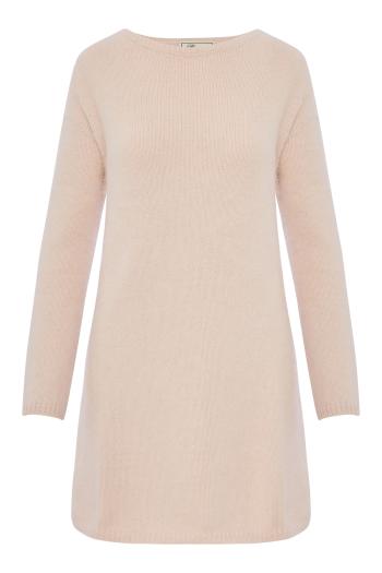 Knitted angora mini dress
