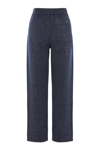 Herringbone cashmere pants