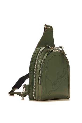 Loubifunk embossed leather backpack 