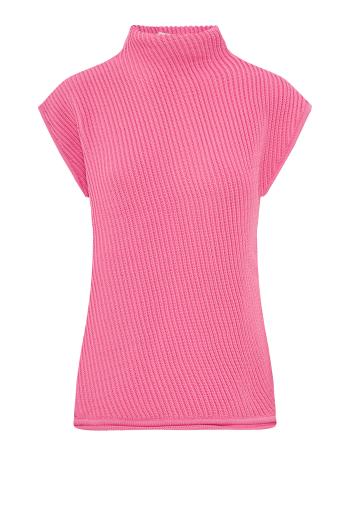 Ribbed knitted turtleneck sweater 
