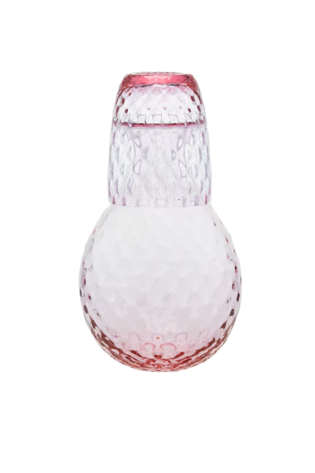Balloon murano glass carafe & tumbler