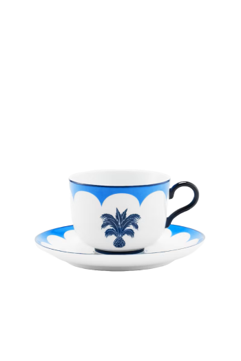 Secret Garden printed porcelain tea cup and saucer x 2