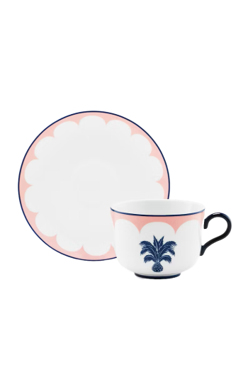 Secret Garden printed porcelain tea cup and saucer x 2