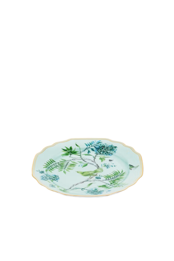 Secret Garden printed porcelain dessert plate 2pc 22cm
