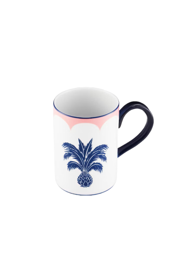 Jaipur printed porcelain mug 38cl