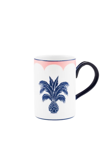 Jaipur printed porcelain mug 38cl