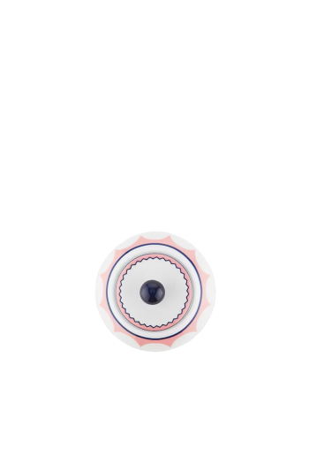 Jaipur printed porcelain sugar bowl