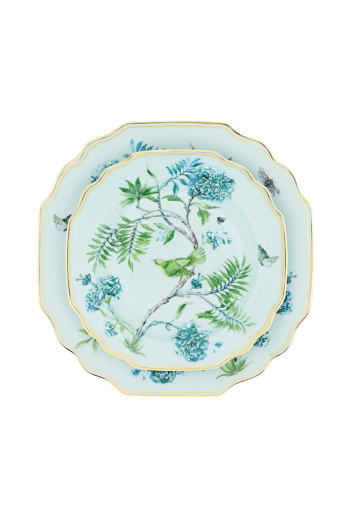 Secret Garden printed porcelain dinner plate 2pc 27cm