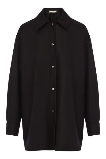 Komako relaxed wool and cashmere shirt