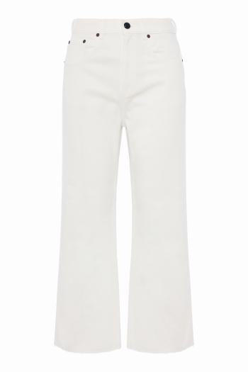 Wide-leg cropped jeans 