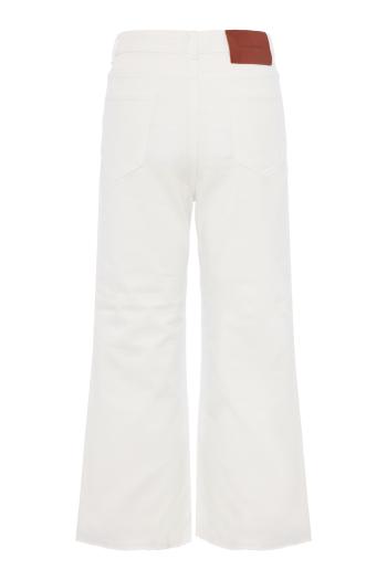 Wide-leg cropped jeans 