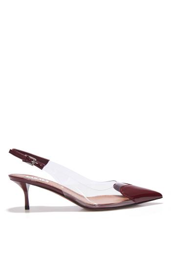 Heart 55 patent-leather pumps 