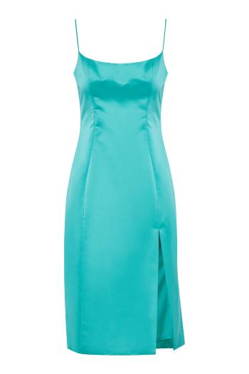 Duchesse satin midi dress