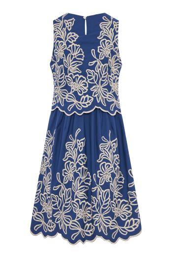 Fausta embroidered cotton mini dress