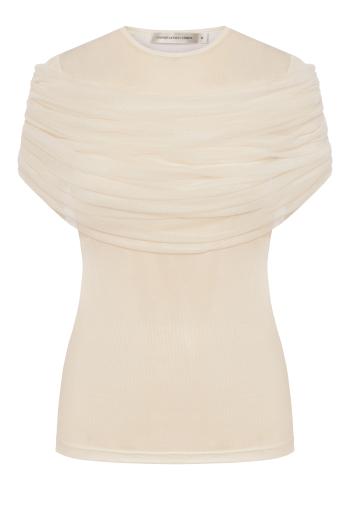 Sonora tulle and jersey top