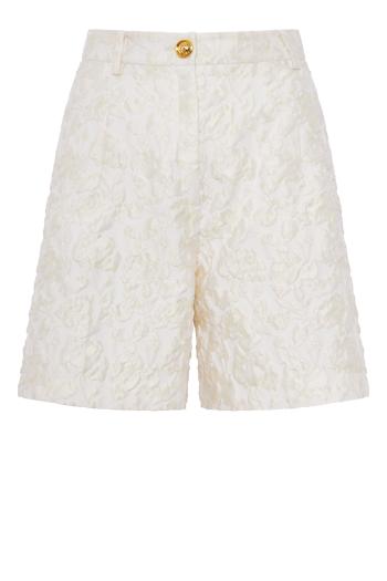Appliquéd quilted shorts 