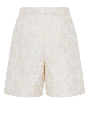 Appliquéd quilted shorts 