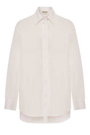 Deconstructed poplin shirt