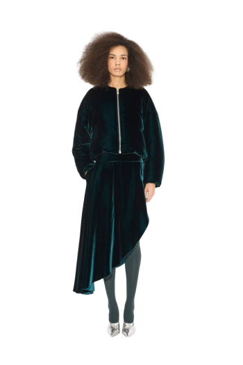 Velvet bomber jacket 