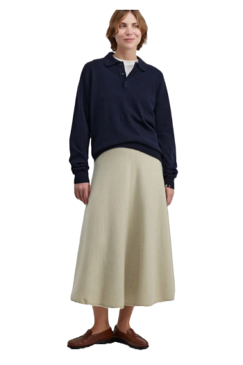 Knitted cashmere midi skirt 