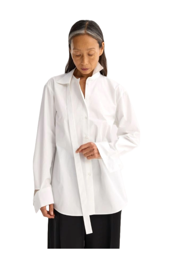 Deconstructed cotton shirt 