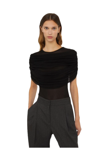 Sonora tulle and jersey top