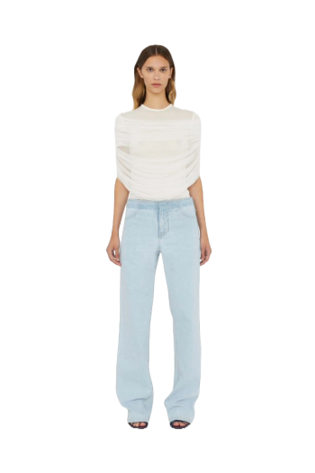 Sonora tulle and jersey top