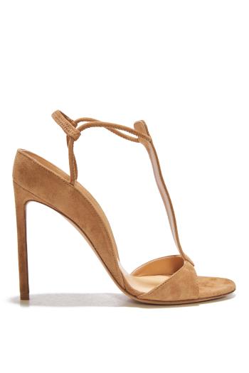 T-bar 105 suede sandals