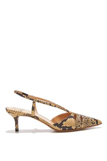 Cut-out sling back watersnake pump 55