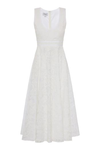 Broderie lace midi dress 