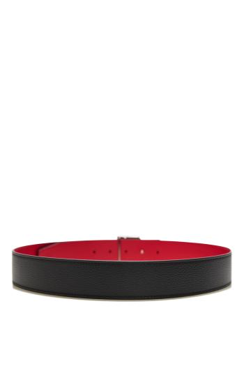 Happy 40 embellished leather belt 
