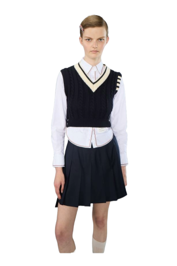 Exaggerated cotton-blend shirt