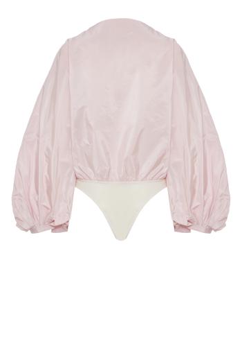 Silk taffeta body blouse 