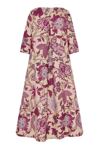 Genova embroidered linen kaftan
