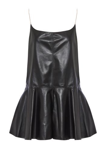 Leather slip jumpsuit 