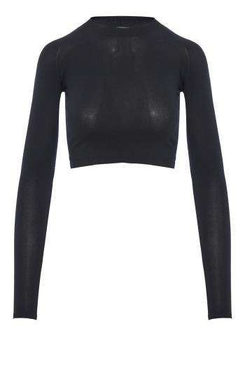 Second skin knitted cropped top 