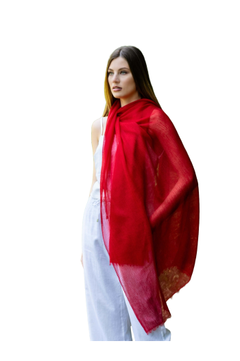 Girasole hand-painted cashmere shawl