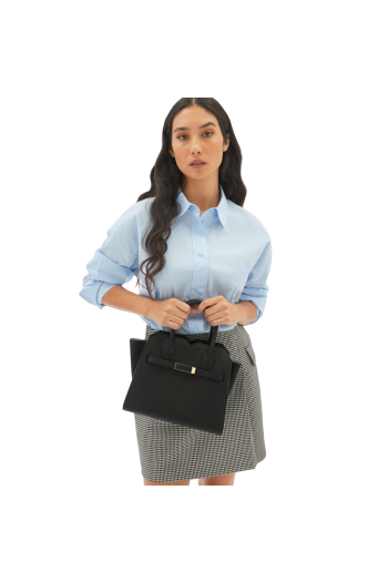 Milano mini textured-leather tote