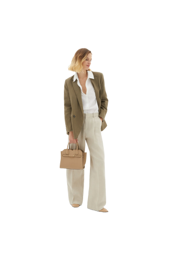Milano mini textured-leather tote