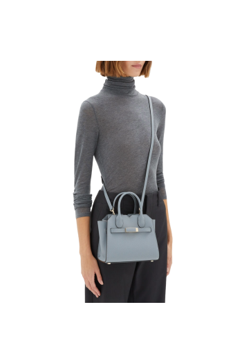 Milano micro textured-leather tote