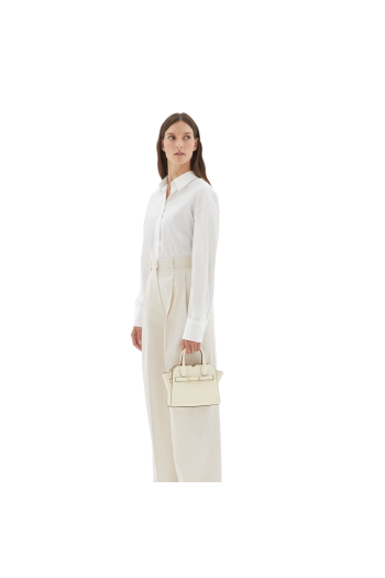 Milano micro textured-leather tote