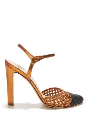 Mary Jane 105 crocheted leather pumps 