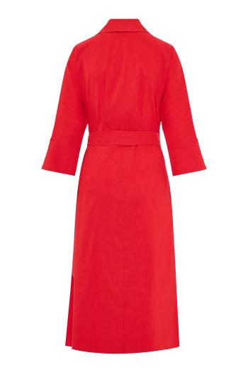 Caen cotton and linen midi dress 