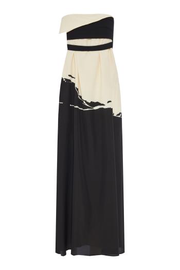 Ophelia printed crepe maxi dress 
